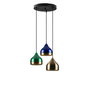 Opviq Lámpara de Araña de Metal Multicolor con Altura Ajustable